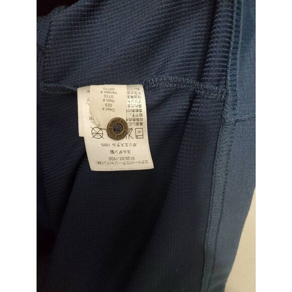 Eddie Bauer Men's Travex Button Down Navy Short Sleeve Shirt Lightweight Outdoor - Picture 5 of 6